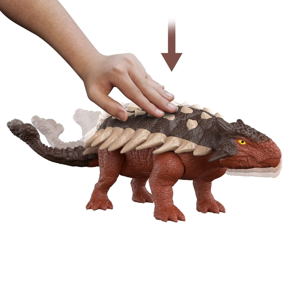 Mattel Jurassic World Ankylosaurus detailed sculpt and realistic textures