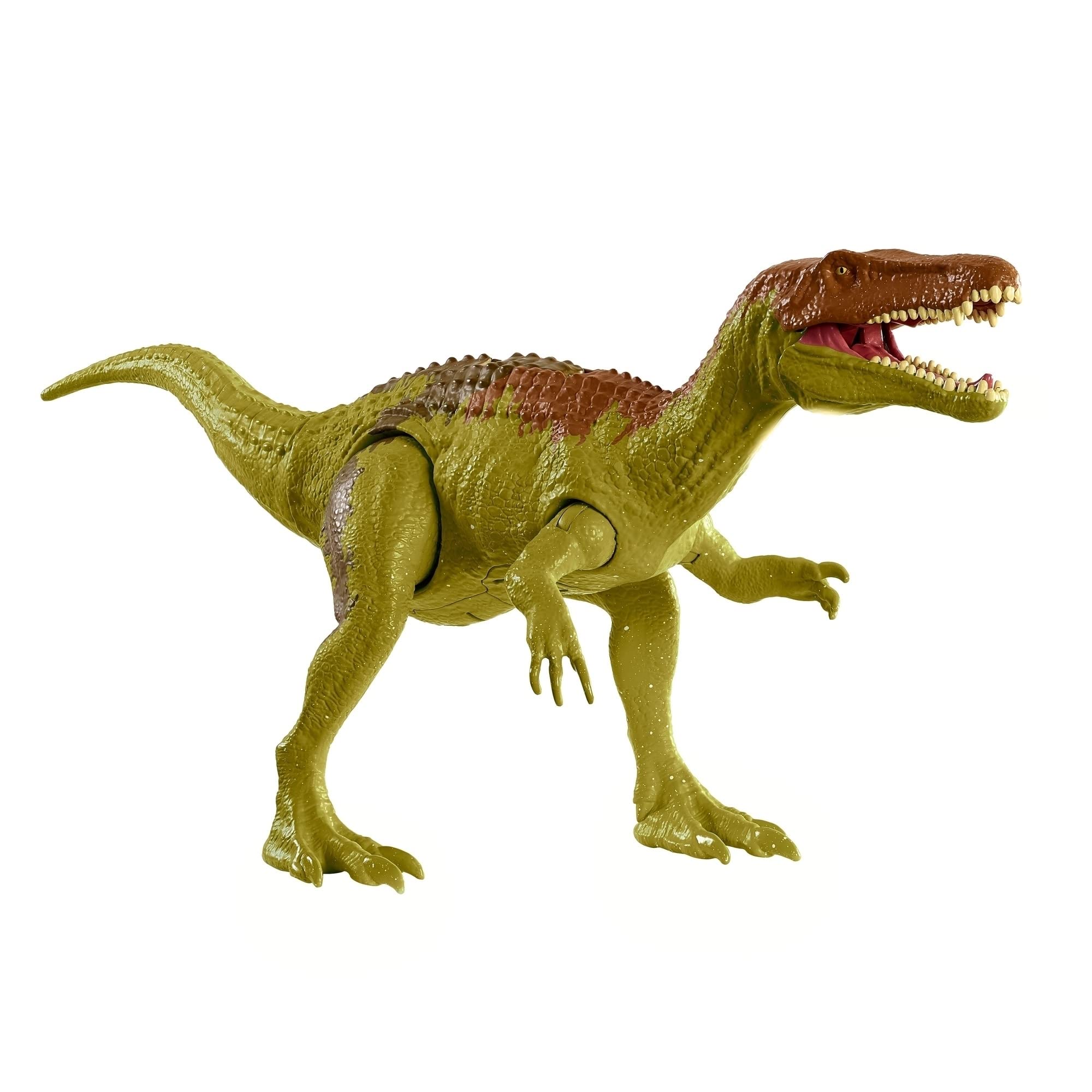 Mattel Jurassic World Baryonyx Limbo roar pose for dramatic play and display.
