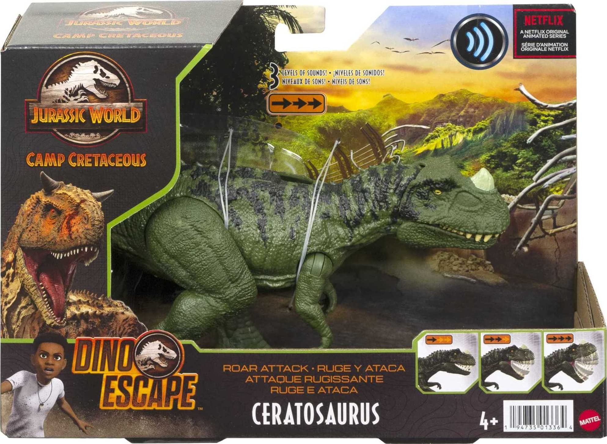 Ceratosaurus in a dynamic display scene for collection and storytelling