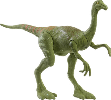 Mattel Jurassic World Gallimimus figure with movable joints for dynamic poses and imaginative play.