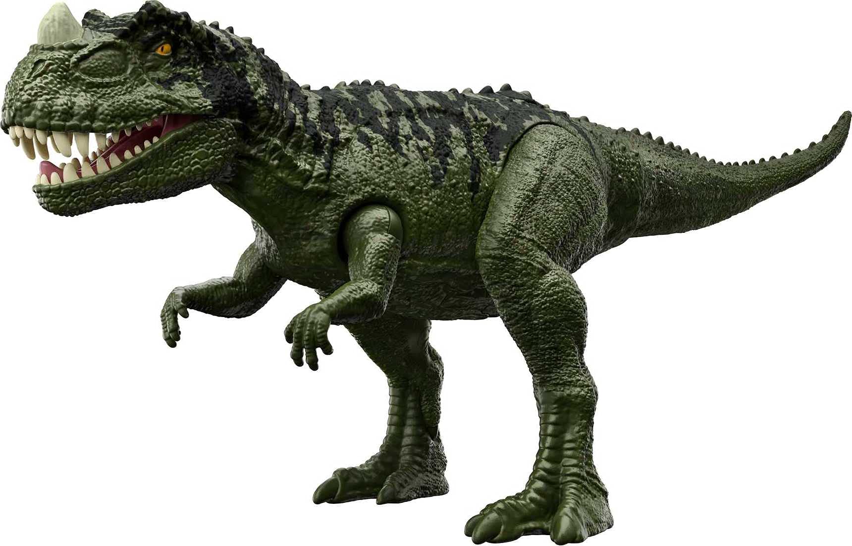 Mattel Jurassic World Camp Cretaceous Ceratosaurus front view ready for action play