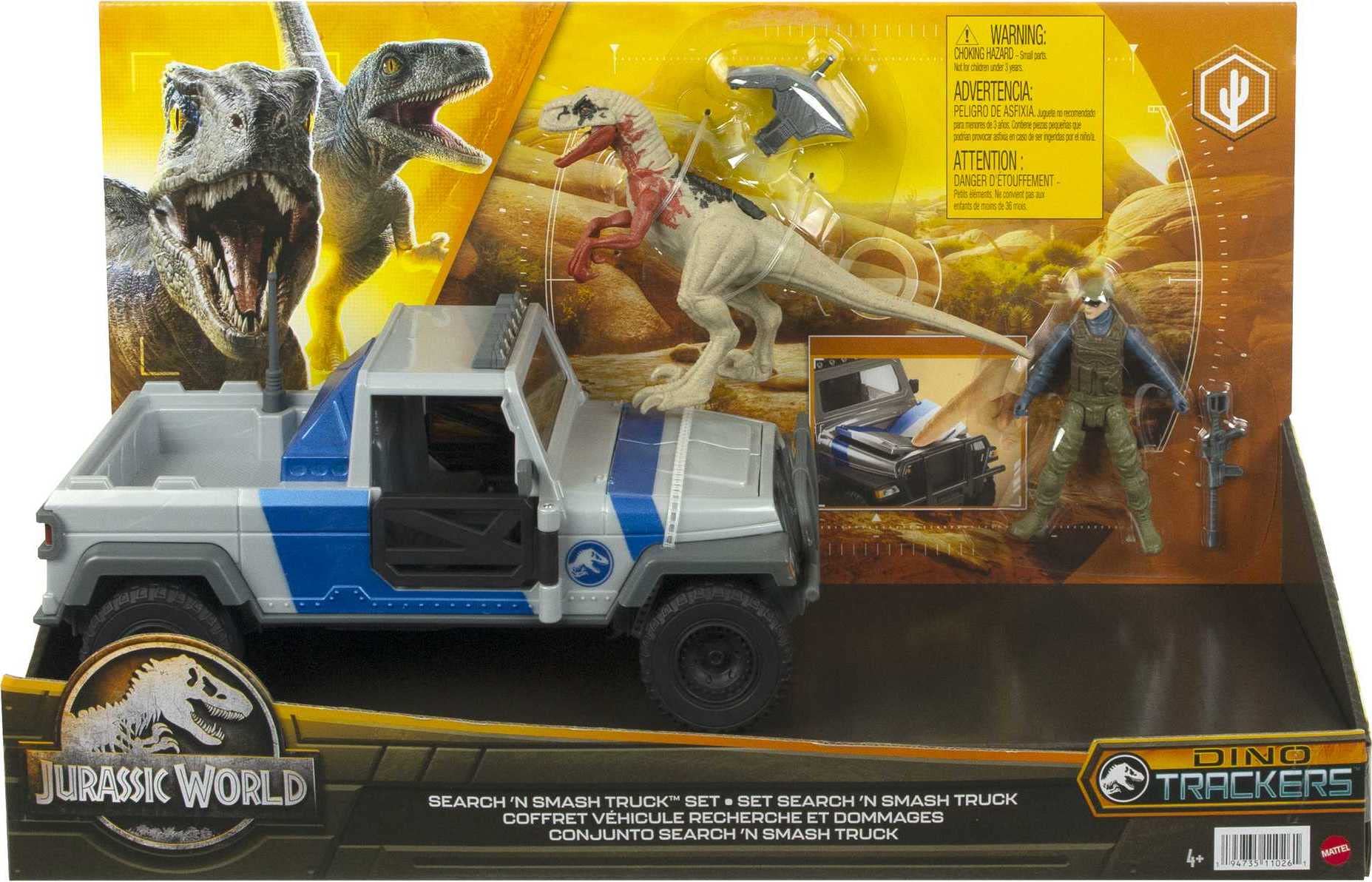 Cargo area in truck to store captured dinosaur and gear