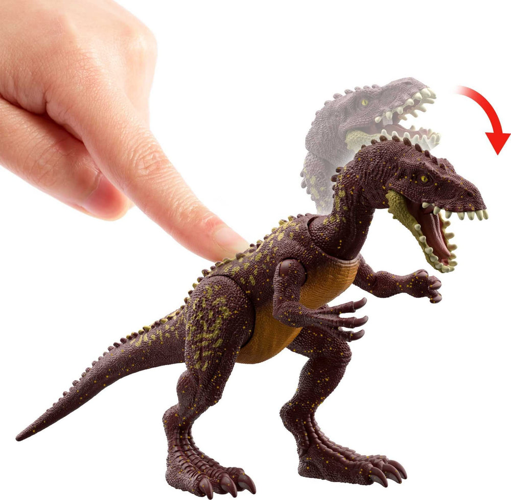 Authentic decoration enhances display of the Jurassic World dinosaur