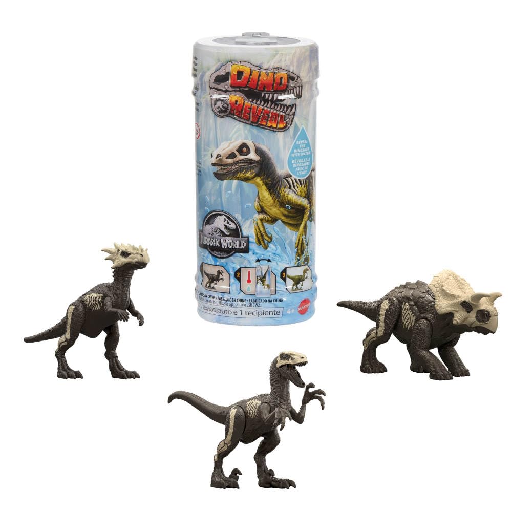 Mattel Jurassic World Dino Reveal unpacks to reveal a surprise dinosaur species