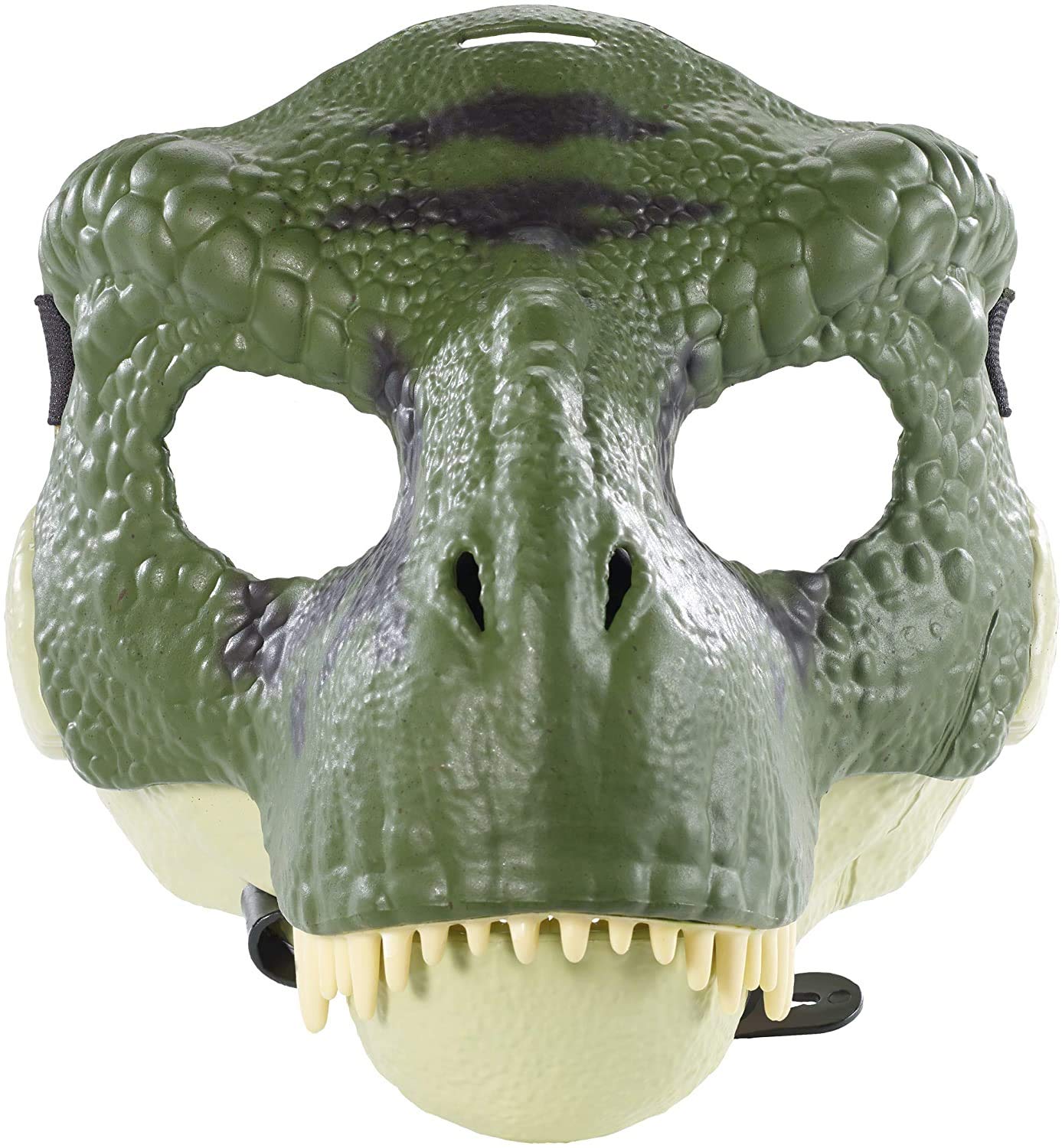 Mattel Jurassic World T-Rex green mask front view for imaginative play.