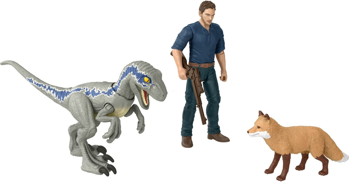 Mattel Owen figure in dynamic pose for action-packed Jurassic World play.