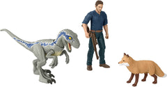 Mattel Owen figure in dynamic pose for action-packed Jurassic World play.