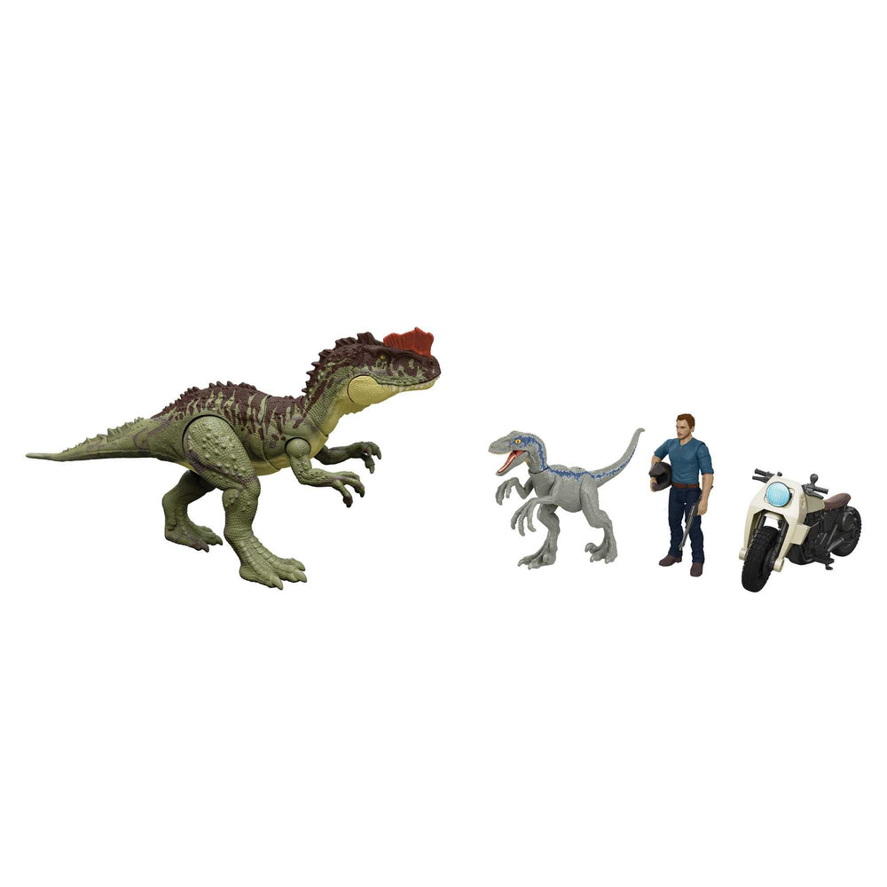 Mattel Jurassic World Dominion Owen Grady helmet image—removable helmet boosts authentic roleplay.