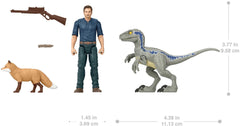Mattel 3.75-inch scale figures for easy scene re-enactment.