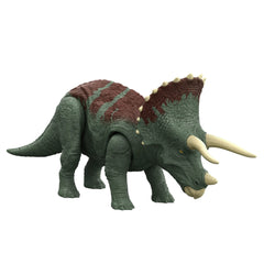 Mattel Jurassic World Dominion Roar Strikers Triceratops pose for dynamic display