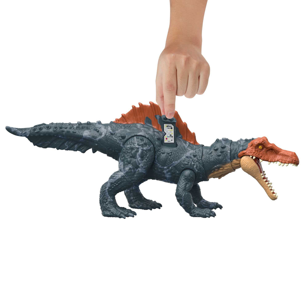 Mattel Siamosaurus authentic sculpt and textures spark realistic display.