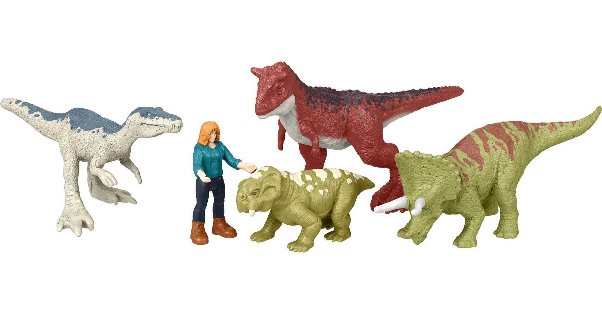 Mattel Jurassic World Dominion travel-friendly toy set for quick play anytime