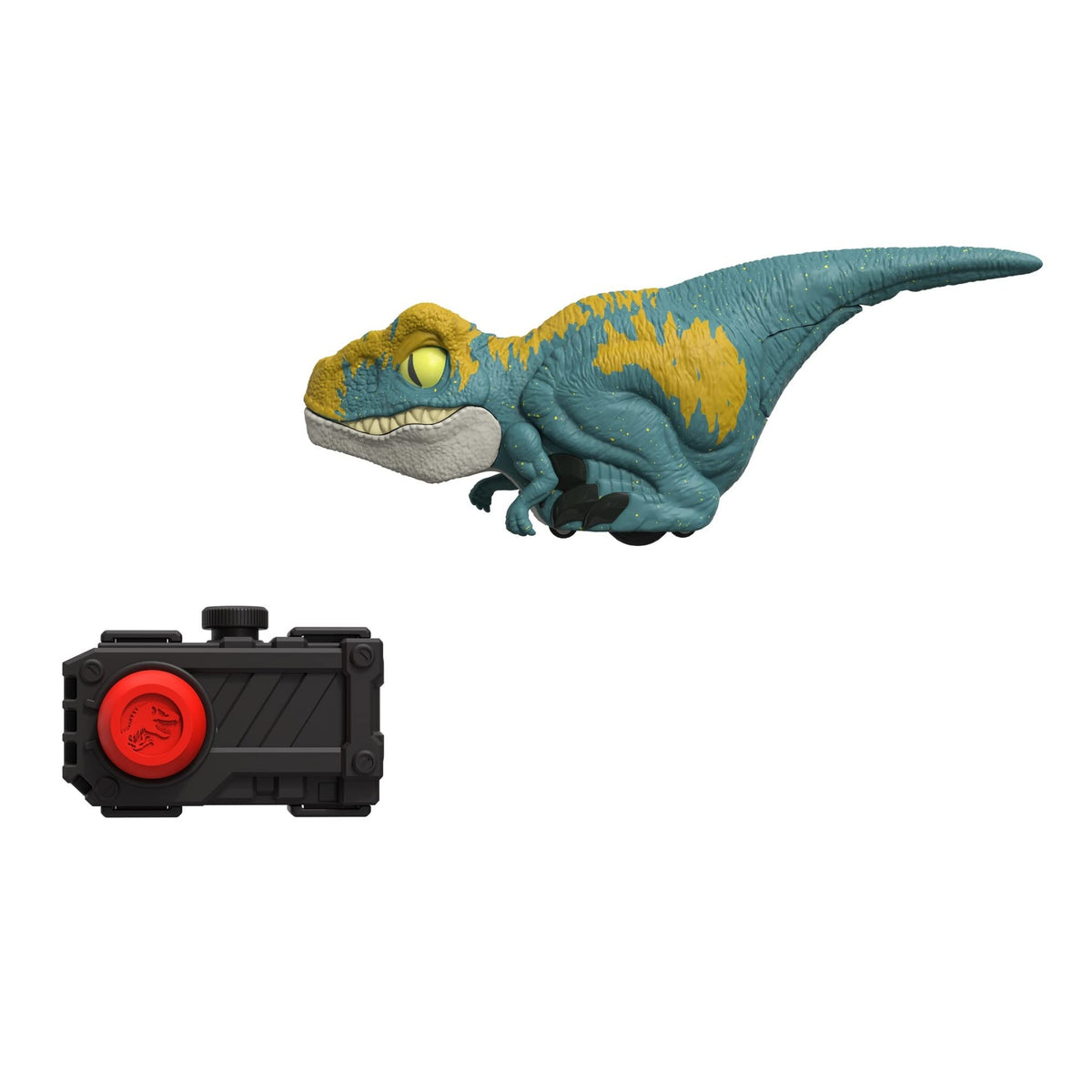 Mattel Jurassic World Velociraptor Blue front view sparks imaginative play and adventurous dino training sessions