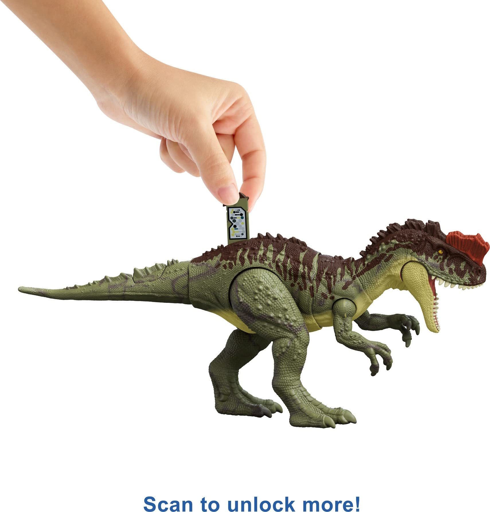 AR-ready Yangchuanosaurus, DNA code scan for augmented reality experiences