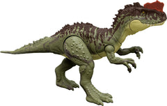 Mattel Jurassic World Yangchuanosaurus front view with vivid detailing for display