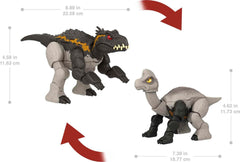 Mattel Jurassic World Fierce Changers 16-step transformation in action