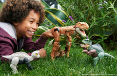 Mattel Jurassic World Fierce Changers indoraptor in stretch enables dynamic transformations