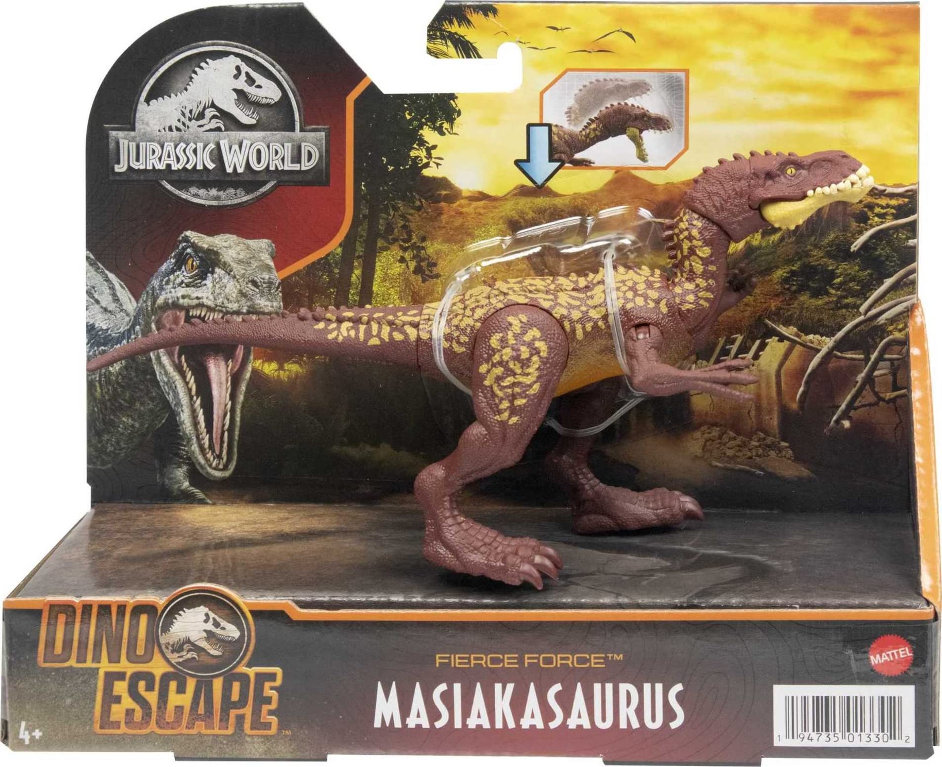 Fierce Force packaging design from Mattel for Jurassic World fans