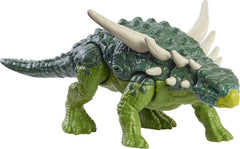 Mattel Jurassic World Fierce Force Sauropelta is a compact 12 cm figure ideal for shelf displays.