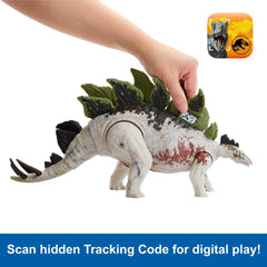Large Stegosaurus figure over 14 inches long for dramatic display and play