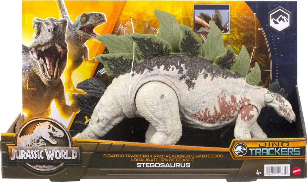 Vivid textures and colors support imaginative dinosaur battles with Mattel figure