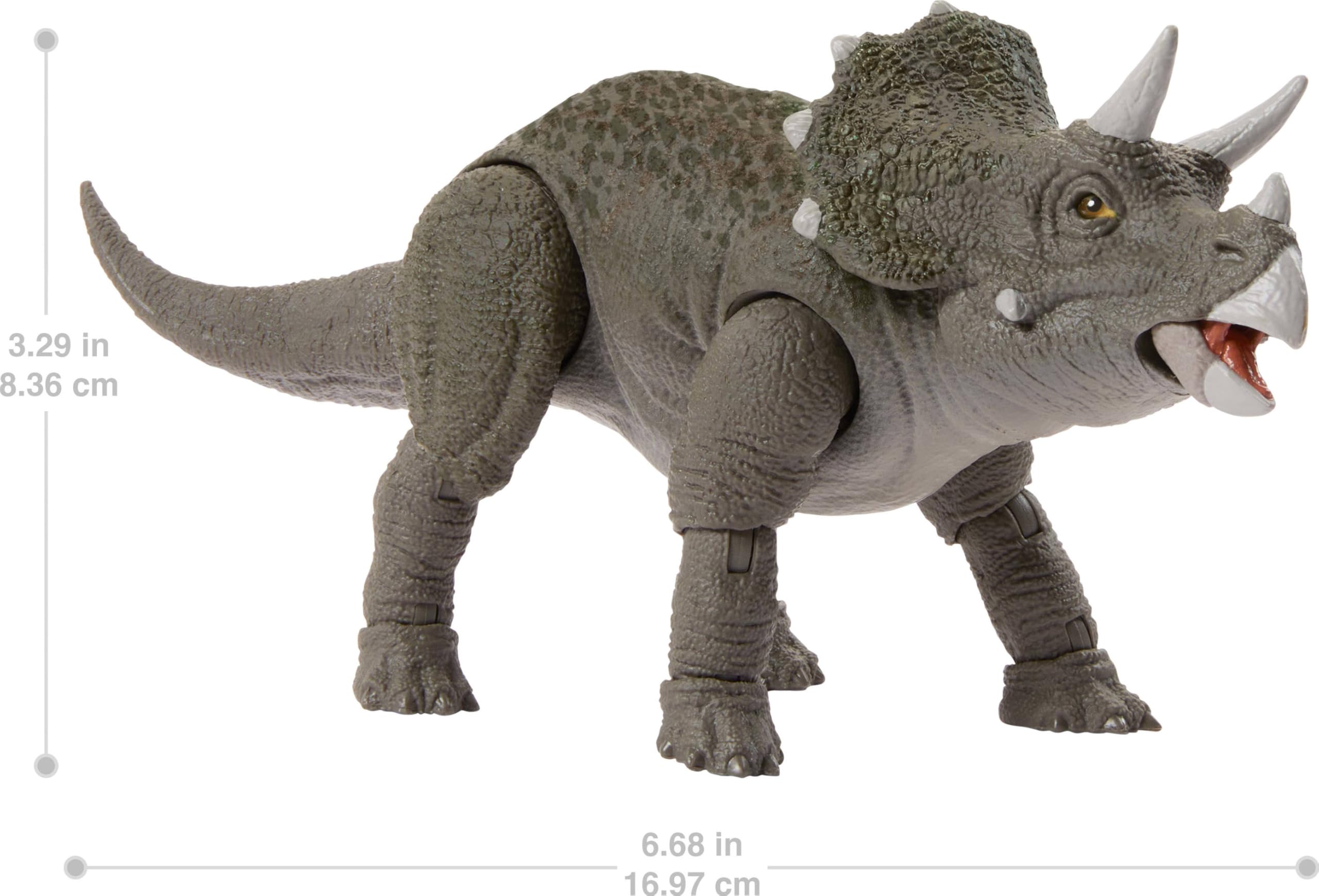 Mattel Jurassic World Hammond Collection Triceratops with 14 point articulation for dynamic posing