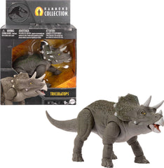 Mattel Jurassic World Hammond Collection juvenile Triceratops with glass eyes for lifelike display