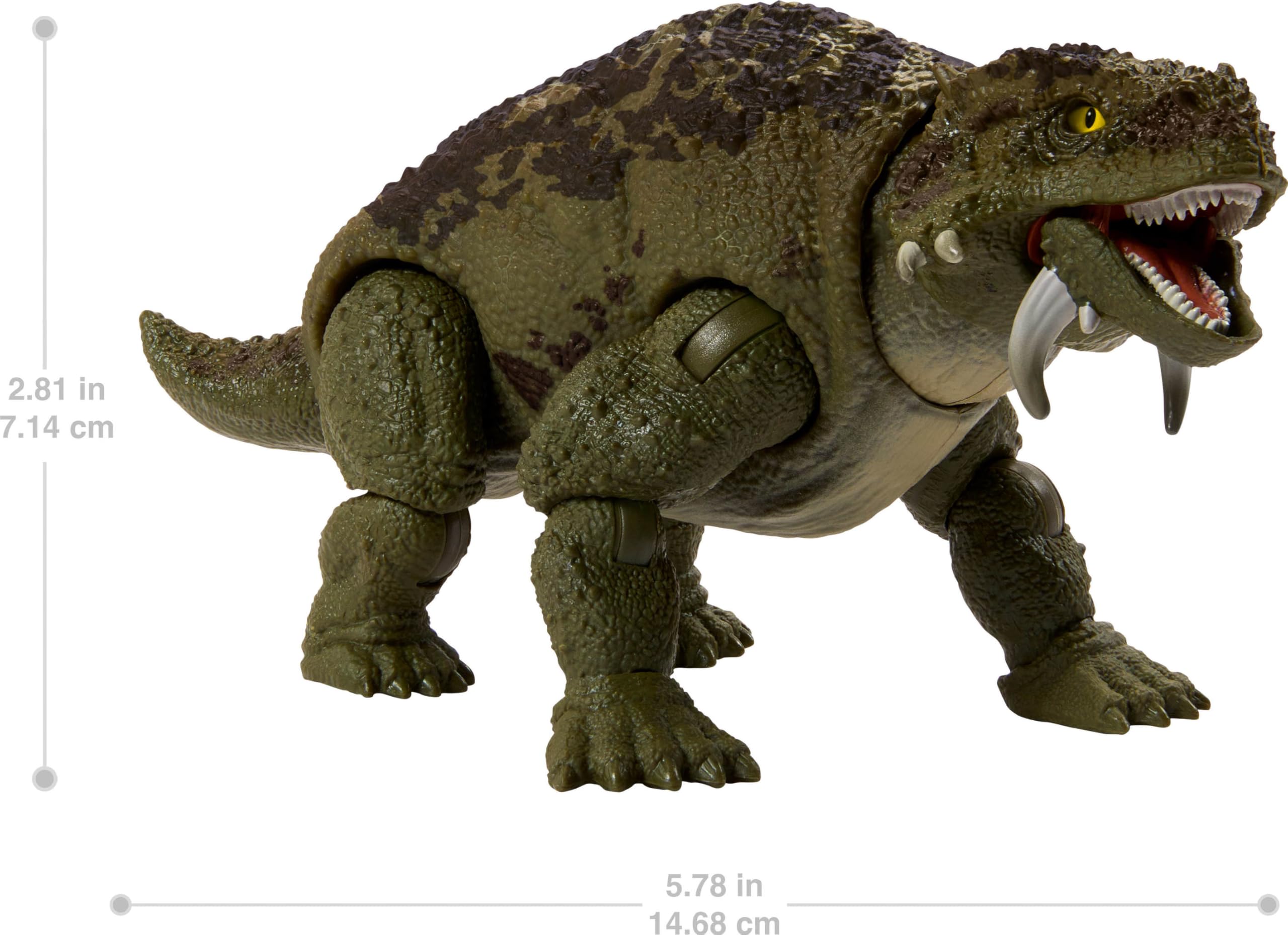 Mattel Hammond Collection Scutosaurus shows 14 articulation points for dynamic posing.
