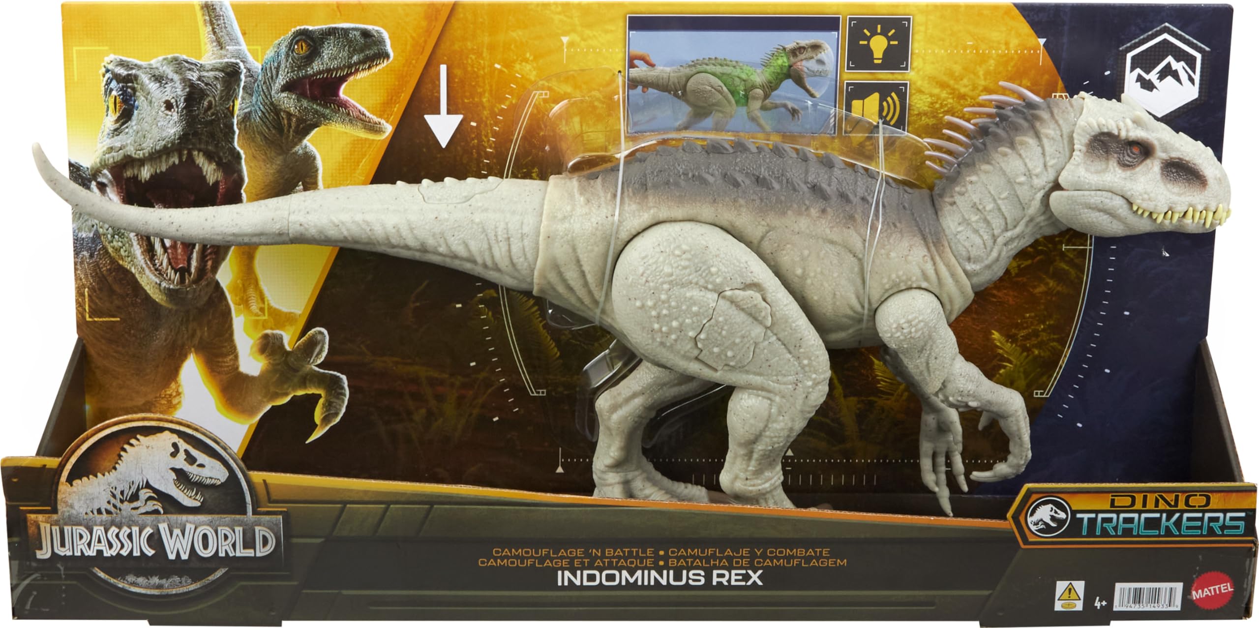 Mattel Jurassic World habitat-inspired deco elevates the toy's adventure vibe.