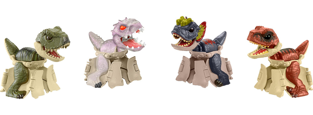 Indominus Rex with translucent deco highlighted in the Hidden Hatchers set