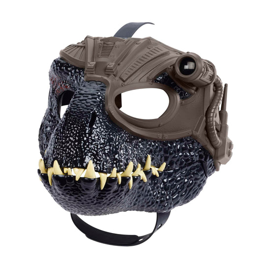 Mattel Jurassic World Indoraptor mask front view for immersive role play.