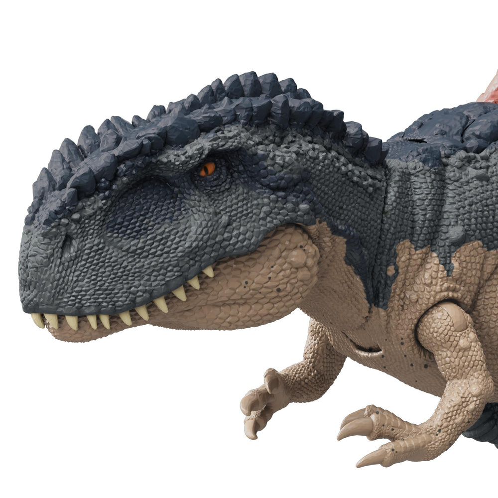 Mapusaurus display pose highlights authentic sculpting and habitat deco