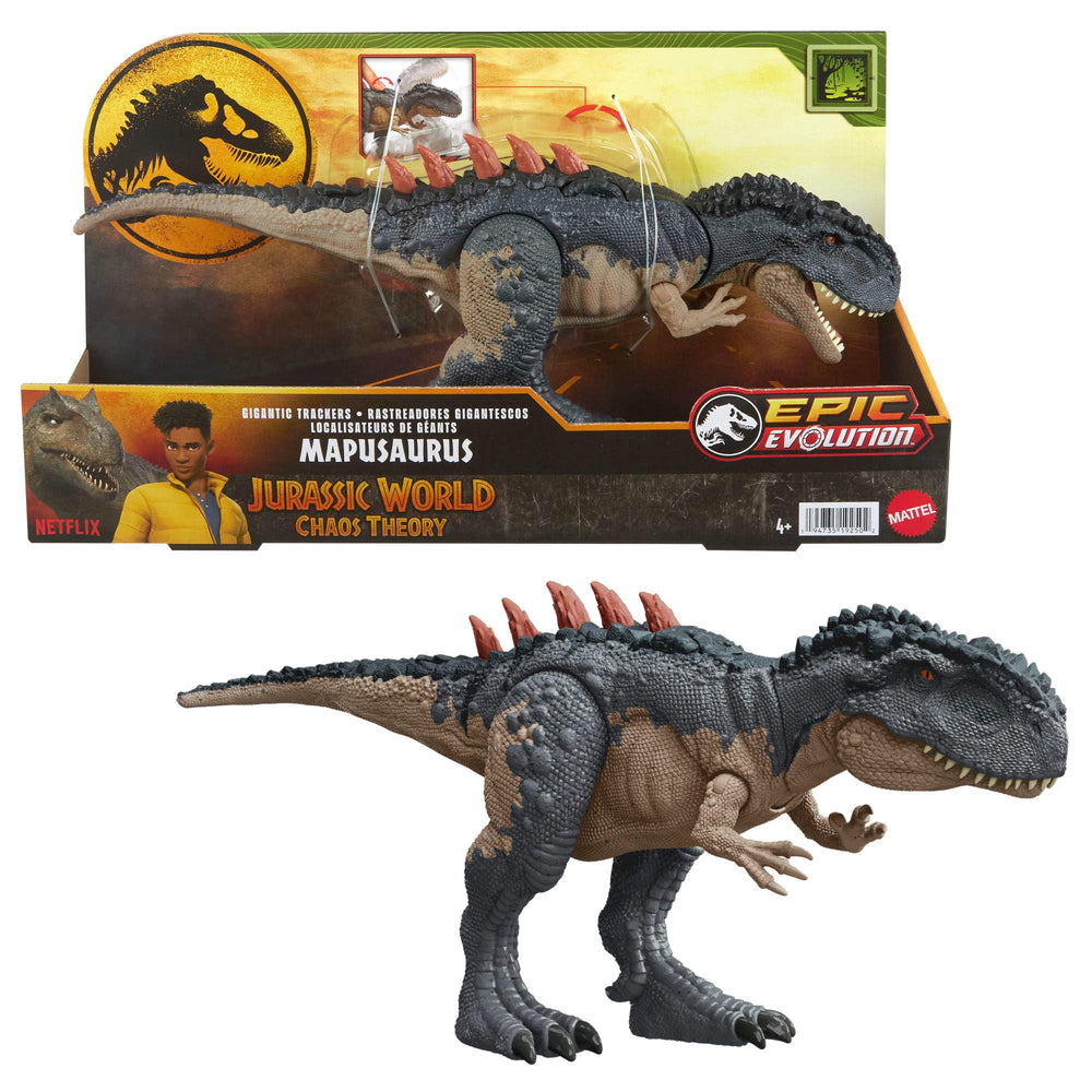 Mattel Jurassic World Mapusaurus front view for authentic display and imaginative battles
