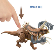 Mattel Jurassic World Mega Destroyers Pentaceratops with breakaway accessory for dramatic action