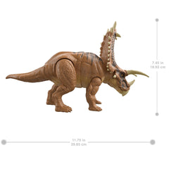 Mattel Jurassic World Mega Destroyers Pentaceratops movable joints enable expressive poses