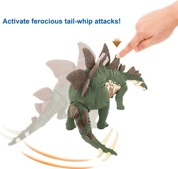 Stegosaurus with breakout attack action by Mattel Jurassic World Mega Destroyers
