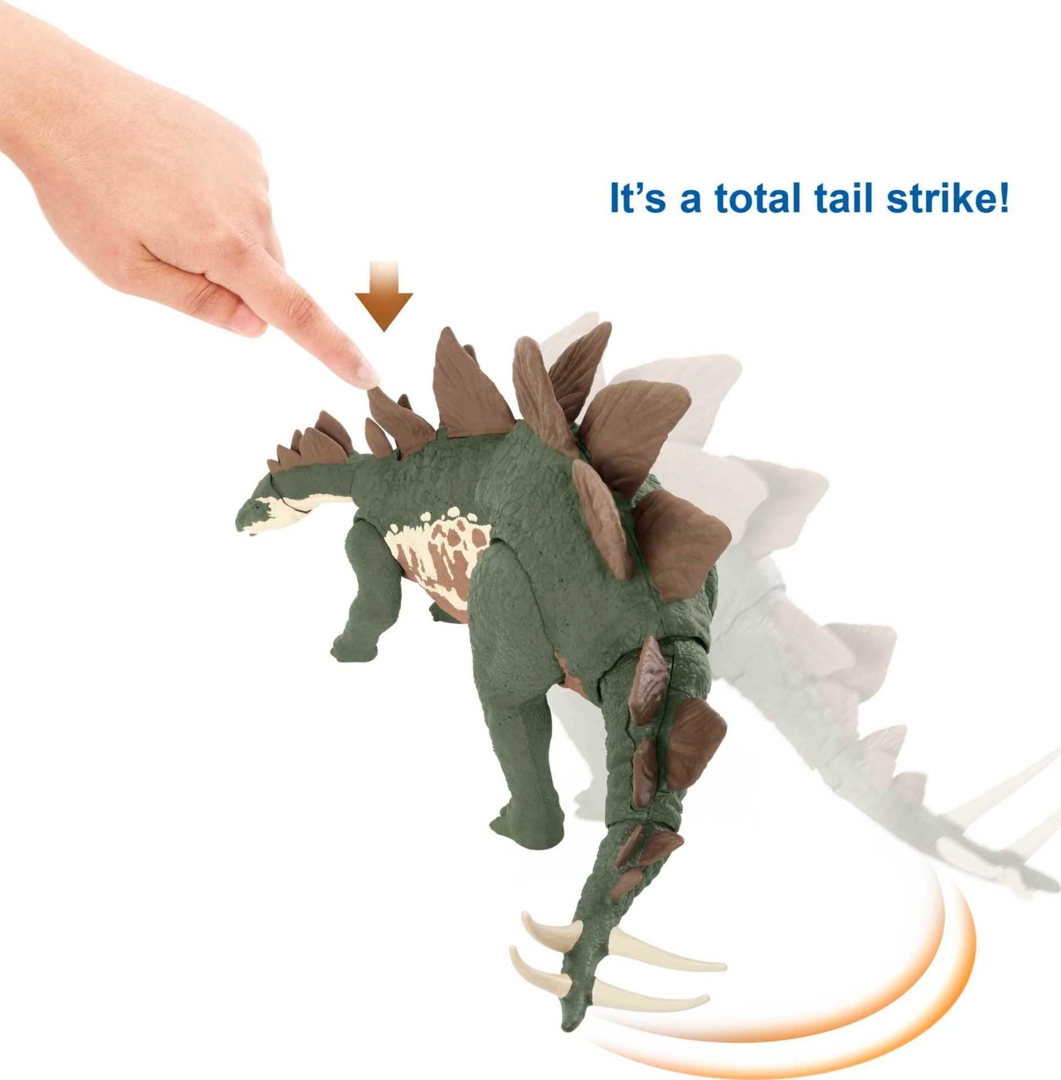 Realistic sculpting and authentic decoration on Stegosaurus figure