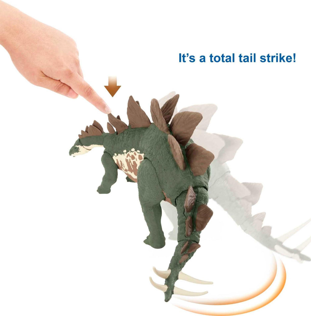 Realistic sculpting and authentic decoration on Stegosaurus figure