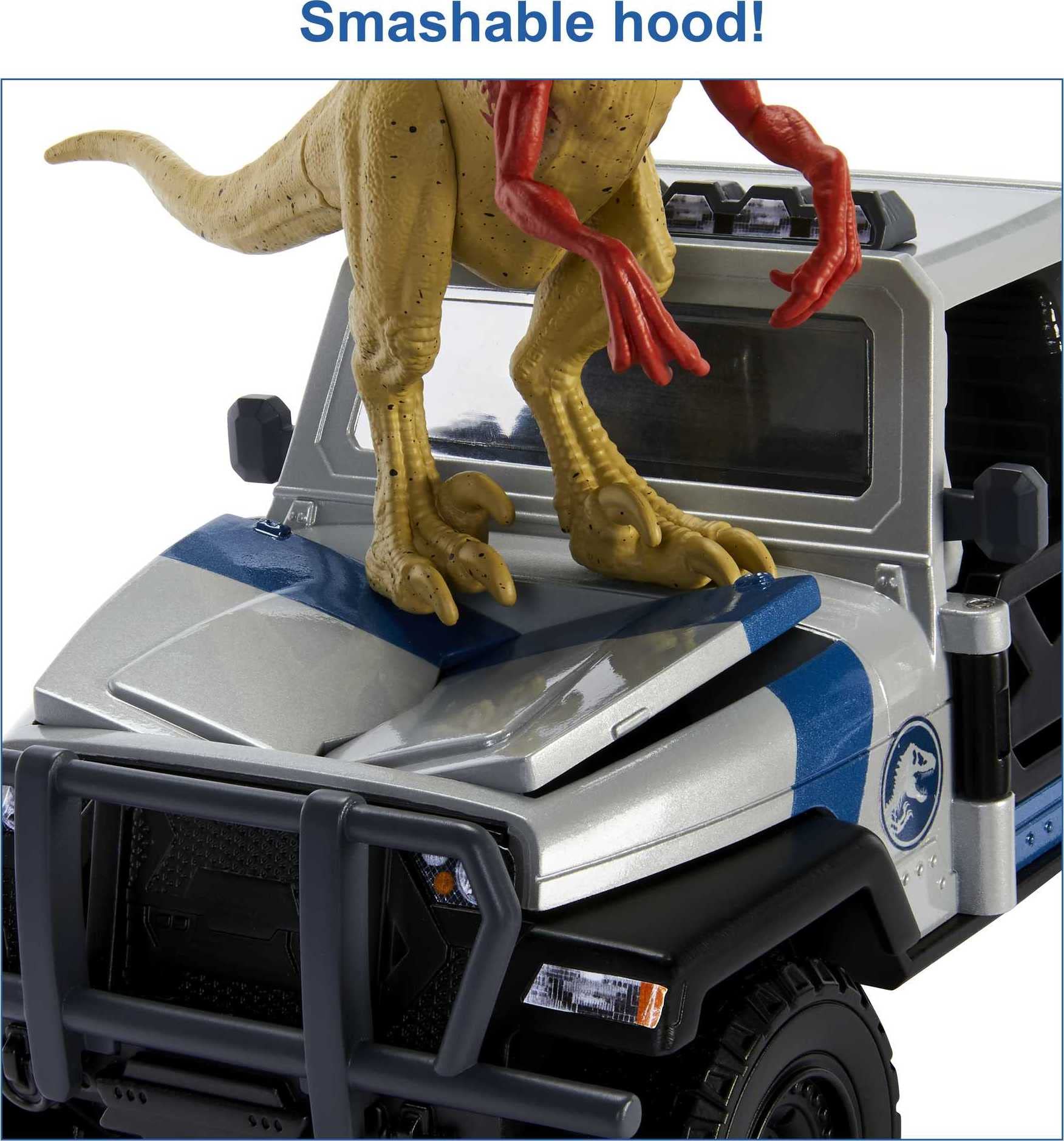 Mercenary figure with accessory enhances mission-style Jurassic World play