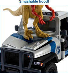 Mercenary figure with accessory enhances mission-style Jurassic World play