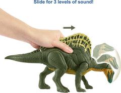 Mattel Jurassic World Ouranosaurus detailed-sculpting with authentic texture and color.