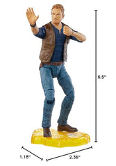 Mattel Jurassic World Owen Grady movie-detail decor highlights franchise vibe.