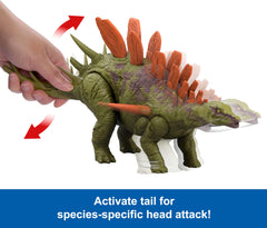 Mattel Jurassic World Play App scan unlocks digital AR features.