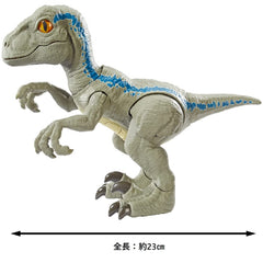 Blue's neck rotation highlights poseability during imagined chases.