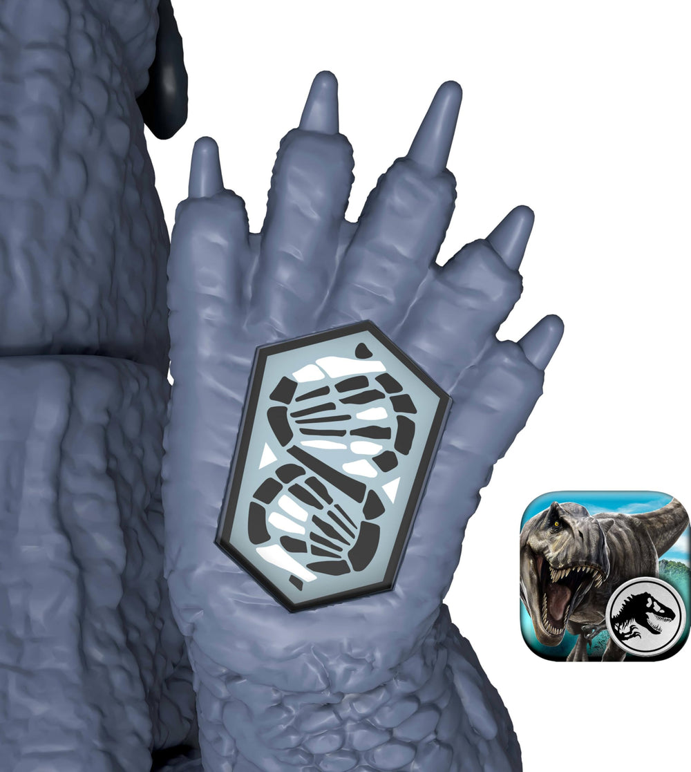 Mattel Jurassic World Rebirth Purussaurus app-scan code enabling digital play