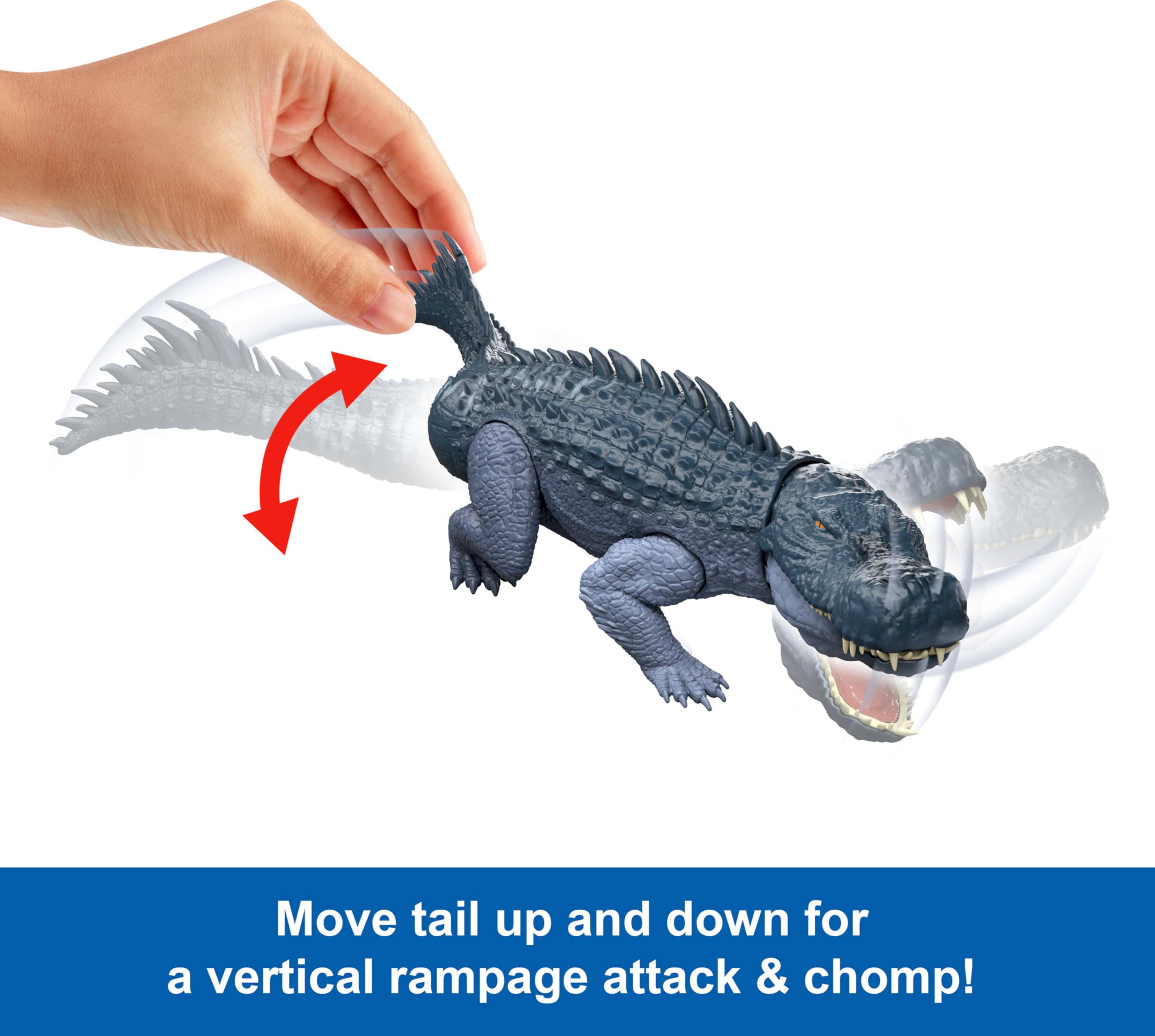 Mattel Jurassic World Rebirth Purussaurus detailed-sculpt with authentic texture