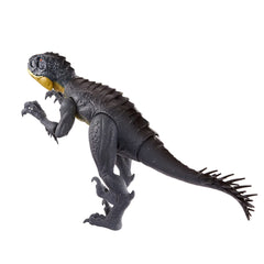 Mattel Jurassic World Scorpios Rex poisonous quills detail adds fierce realism.