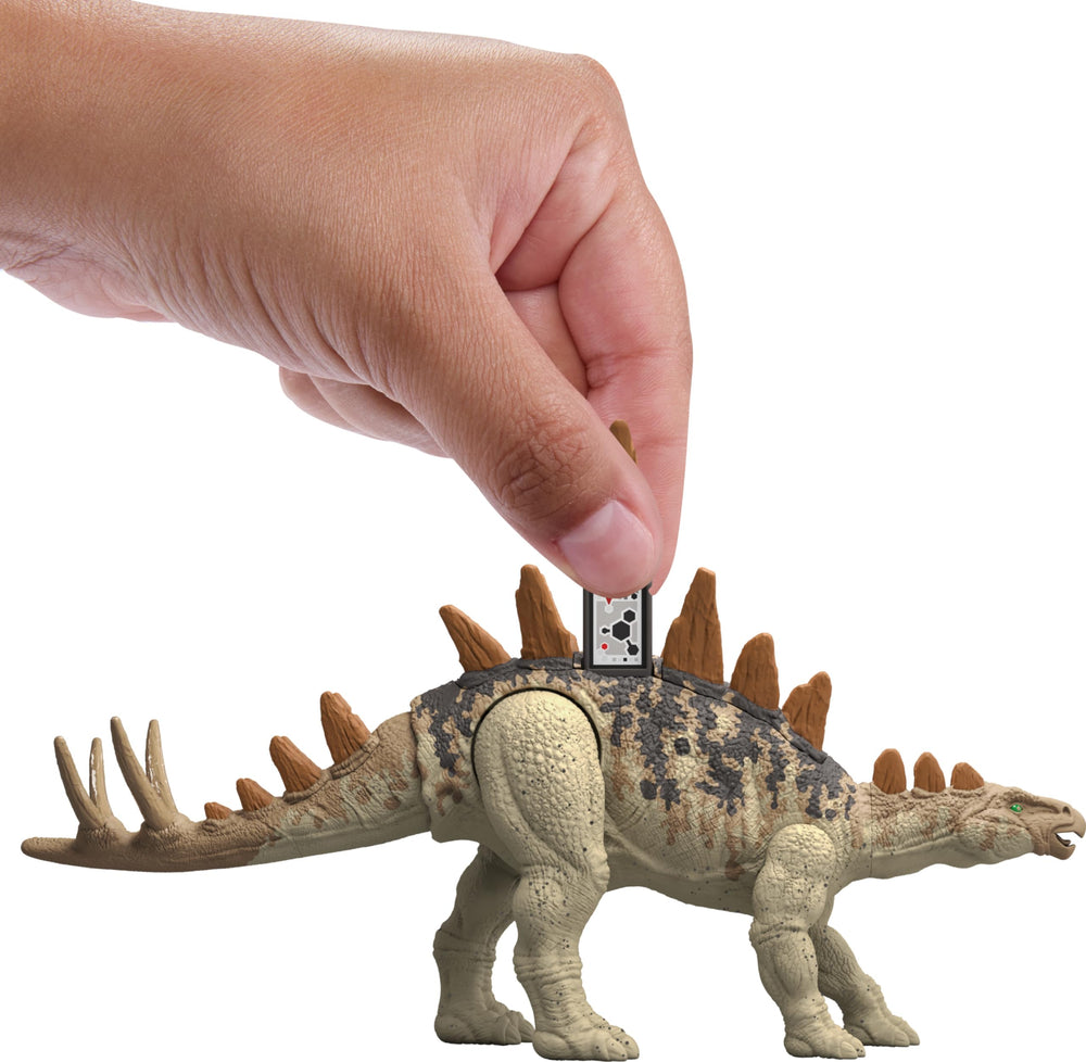 Mattel Jurassic World Strike Attack measures about 7 inches long by 3 inches tall.