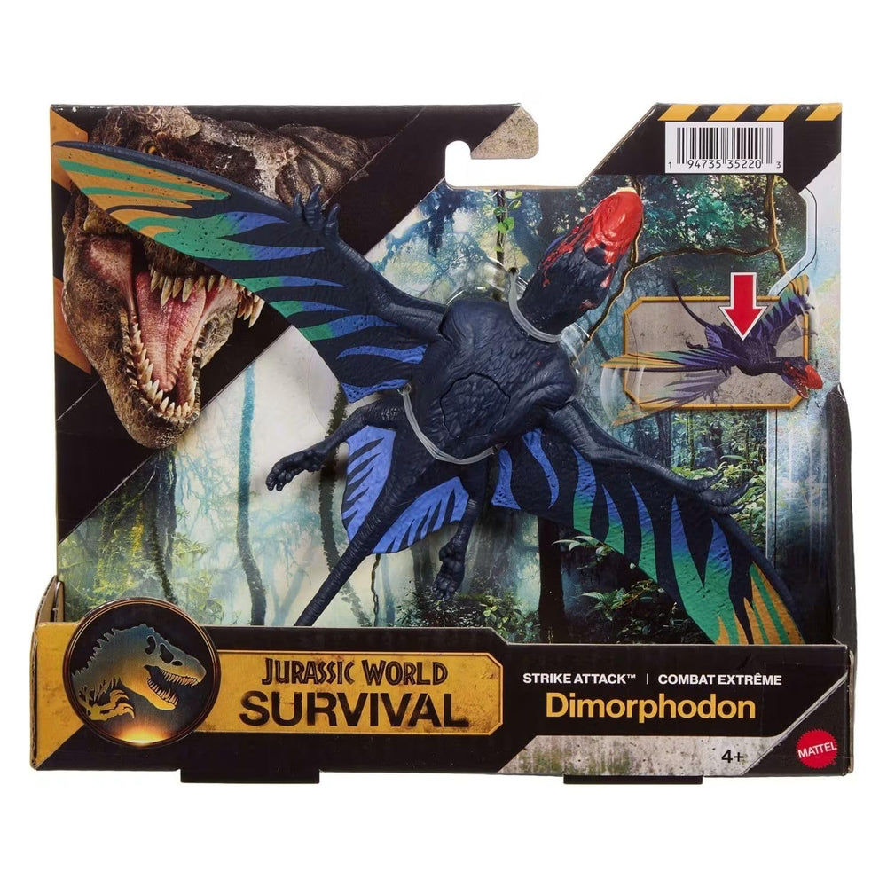 Mattel Jurassic World Survival Strike Attack Dimorphodon action-posed image for interactive play