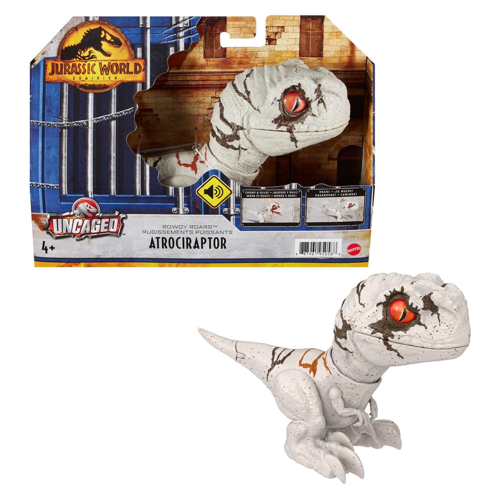 Mattel Jurassic World Uncaged Rowdy Roars toy Dominion species showcase for fans